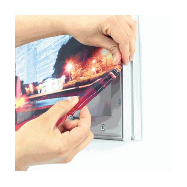 Wall Mounted Backlit Fabric Display Push Fit Graphics