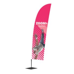 Zoom+ Feather Flag - Custom Printed