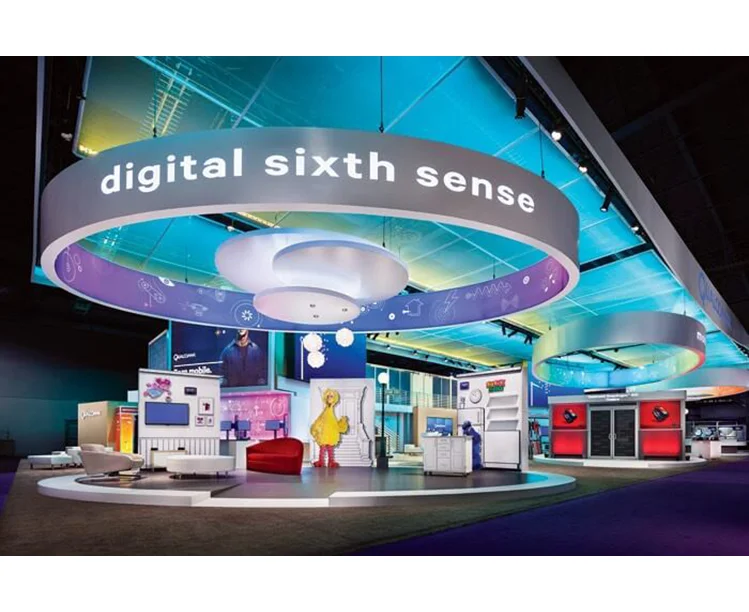 A photograph of an exhibition stand from 2013