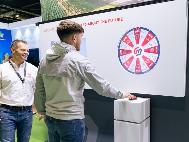 Audience Engagement - Funfair Style Game for Exhibition Stand - Spin to Win