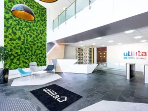 Utilita's new reception and waiting area interior